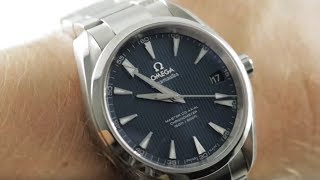 Omega Seamaster Aqua Terra 385mm Master CoAxial 23110392103002 Omega Watch Review [upl. by Olifoet]