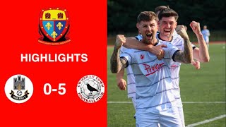 Caerleon 05 Cwmbrân Town  Gwent FA Senior cup  Quarter final highlights [upl. by Yendirb]