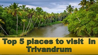 Top 5 places to visit in Trivandrum  Tourist Places  Thiruvananthapuram Tourism [upl. by Brenk610]