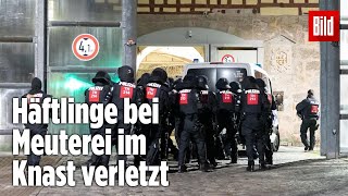 Gefängnismeuterei Polizei stürmt Knast in Thüringen  JVA Untermaßfeld [upl. by Cathy]