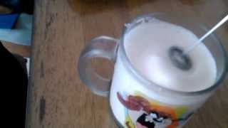 Aerolatte Review Frothing Cold Milk In Under 1 Minute [upl. by Karlow366]