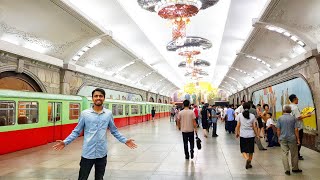 NORTH KOREA METRO  DEEPEST METRO IN WORLD 🇰🇵 [upl. by Aelem]